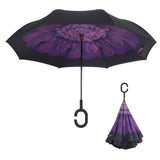 Windproof Reverse Folding Double Layer Umbrella