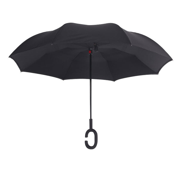 Windproof Reverse Folding Double Layer Umbrella