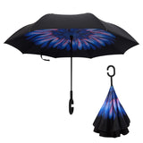 Windproof Reverse Folding Double Layer Umbrella