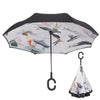 Windproof Reverse Folding Double Layer Umbrella