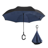 Windproof Reverse Folding Double Layer Umbrella