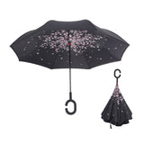 Windproof Reverse Folding Double Layer Umbrella
