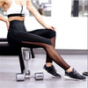 Women Fitness Leggings Running Tulle Perspective Trousers