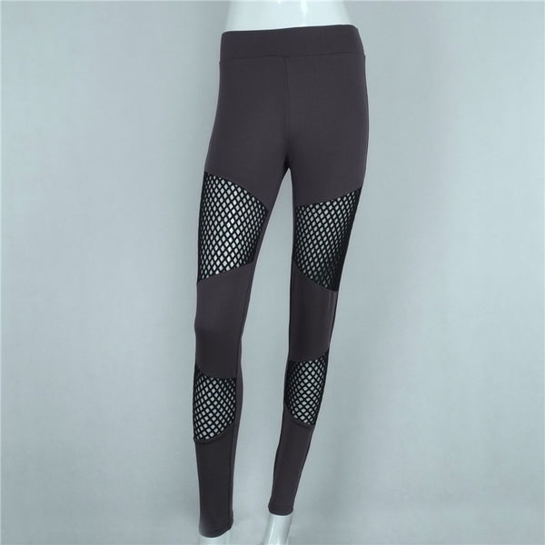 High Elasticity Mesh Yarn Leggings Yoga Jogging Running Pants