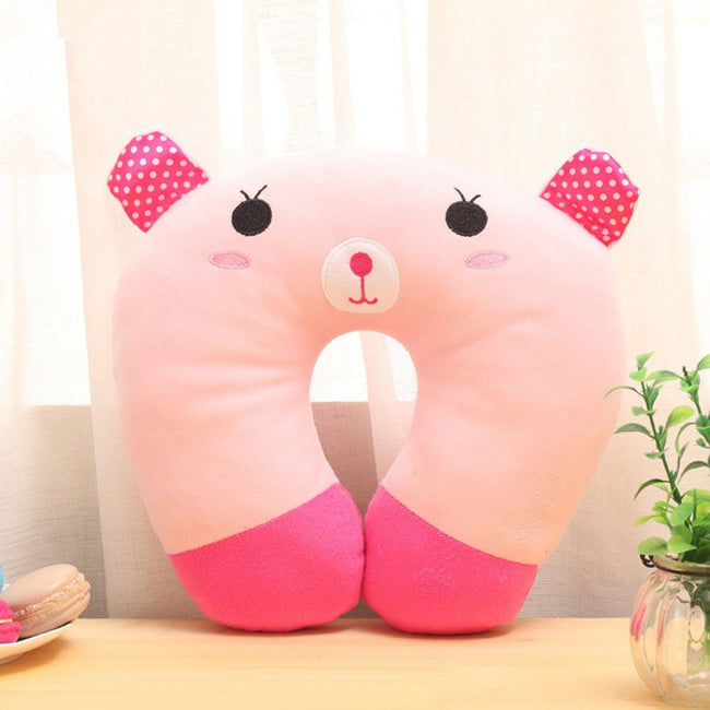 Comfortable Multi-Color Cartoon Animal U Shaped Travel Neck Pillow - ilovealma