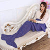 Super Soft Yarn Knitted Mermaid Tail Blanket