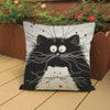 Cat Pillow Cartoon Images Linen Cotton Blend Cushion Cover Pillowcases - ilovealma
