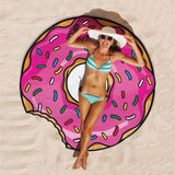 Printed Round Series Hamburg Beach Towels And  Yoga Mat
