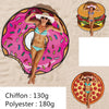 Printed Round Series Hamburg Beach Towels And  Yoga Mat
