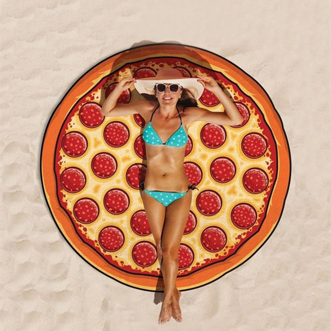 Printed Round Series Hamburg Beach Towels And  Yoga Mat