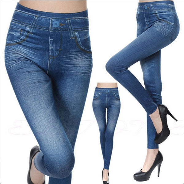 Imitation Denim Leggings