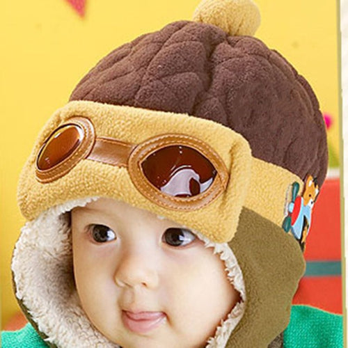 Kids Infant Winter Pilot Aviator Warm Cap