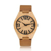 Bamboo Analog Quartz Nature Wood Wrist Watch - ilovealma