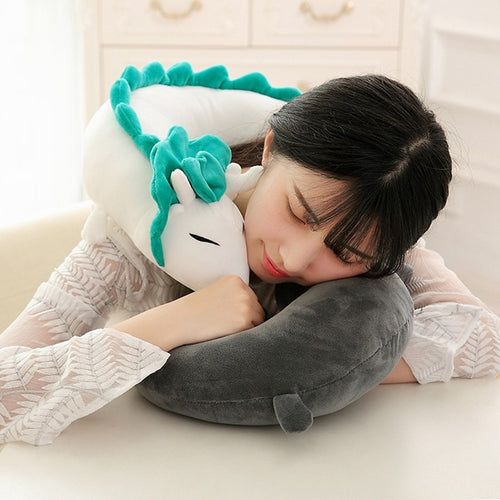 Anime Miyazaki Hayao Spirited Away Plush Toy Pillow Neck U-Shape - ilovealma