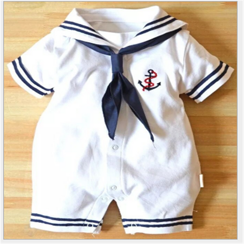 Baby Short-Sleeved Naval Style Piecemeal - ilovealma