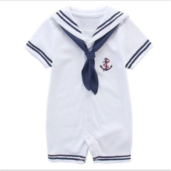 Baby Short-Sleeved Naval Style Piecemeal - ilovealma