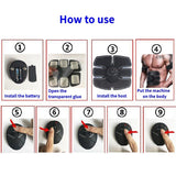 set Smart Electric Pulse Treatment Abdominal Muscle Trainer Massager