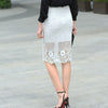 High Waist Pencil Lace Skirt