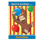 Curious George Invitations [8 Per Pack] - ilovealma