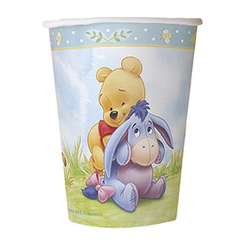 Winnie the Pooh Baby Shower Cups [9 oz - 270 ml - 8 cups]