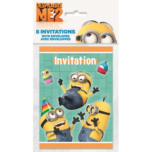 Despicable Me 2 Party Invitations [8 Per Pack]