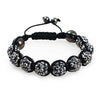 Shamballa Bracelet [Silver/Charcoal]