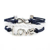Infinity Love Bracelet [Navy and White]