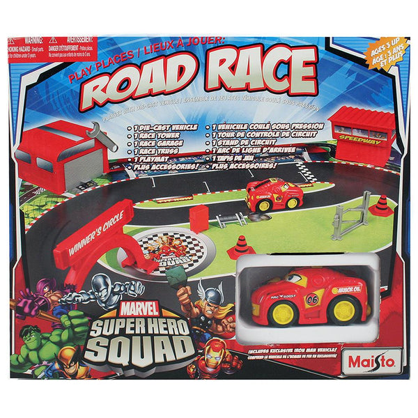 Maisto Marvel Superhero Squad Road Race Set