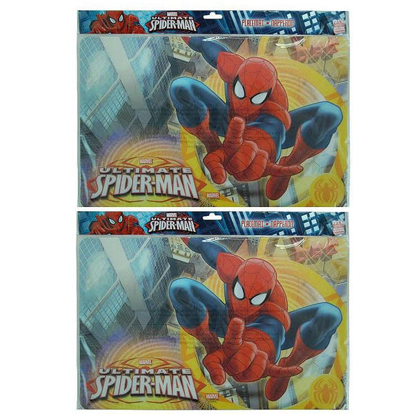 Spider-Man Plastic Placemat Set [2-Per Pack]