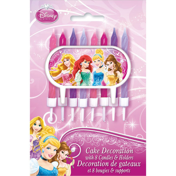 Disney Princess Party Candles and Holders