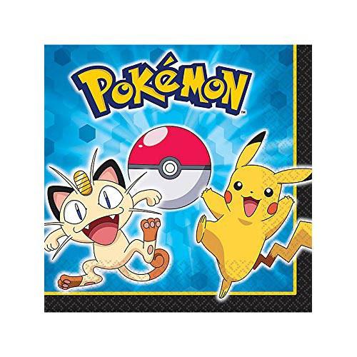 Pokemon Pikachu and Friends Luncheon Napkins [16 Per Pack]