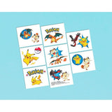 Pokemon Pikachu and Friends Party Favor Tattoos