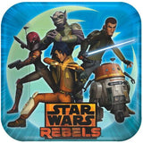 Star Wars Rebels 9 Inch Square Plates [8 per Pack]