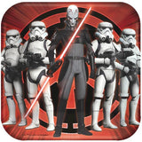 Star Wars Rebels 7 inch Square Plates [8 per Pack]