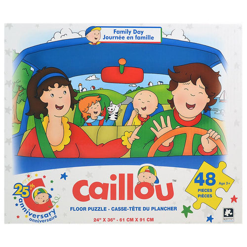 Caillou Floor Puzzle [48 Pieces - Family Day] - ilovealma