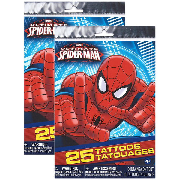 Marvel Ultimate Spider-Man Tattoos [2 Package of 25]