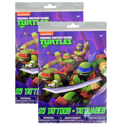 TMNT Tattoos [2 Package of 25]