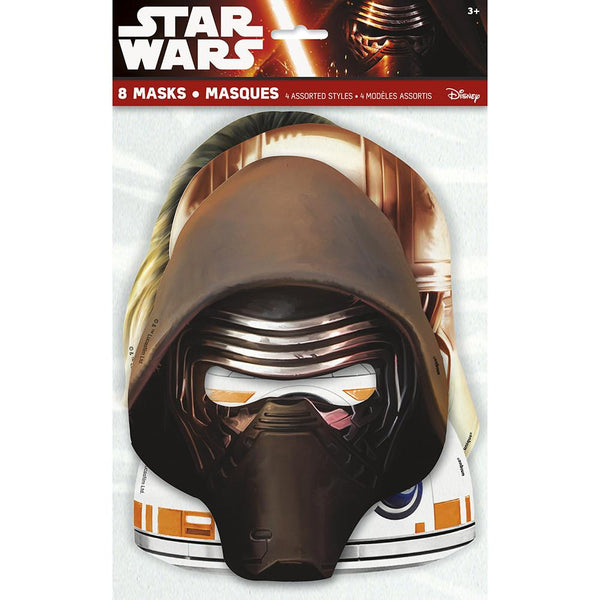 Star Wars The Force Awakens Party Masks [8 per Pack]