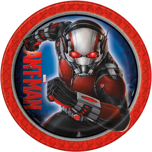 Marvel Ant Man 9 Inch Lunch Plates [8 per Pack]