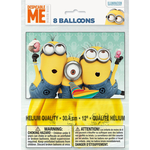 The Minions Party Balloons [8 Per Pack]