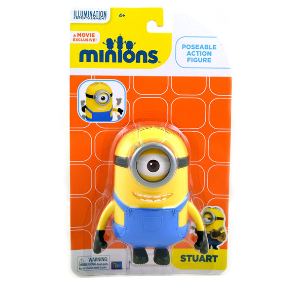 The Minions Stuart Poseable Action Figure [4.75 Inches]