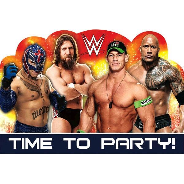 WWE Party Invitations [8 per Pack]