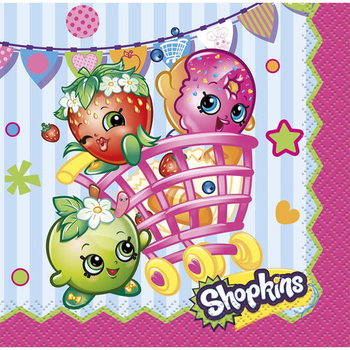 Shopkins Beverage Napkins [16 Per Pack]