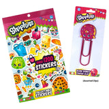 Shopkins Sticker Book and BONUS Shopkins GIANT paper clip (Assorted)