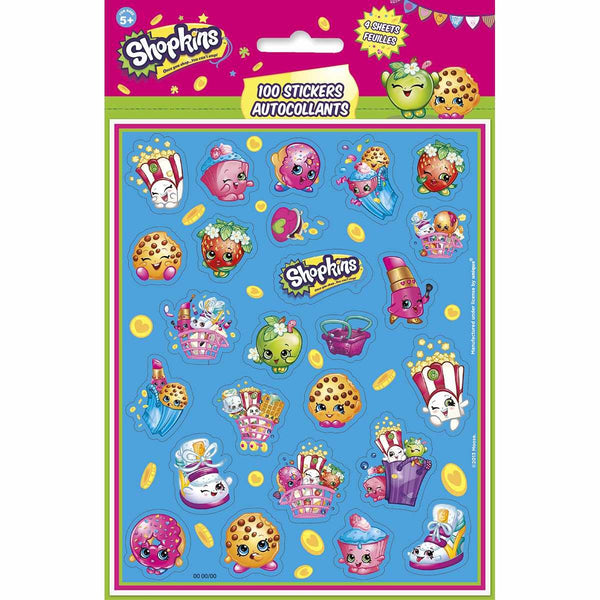 Shopkins Sticker Sheets [4 per Pack]