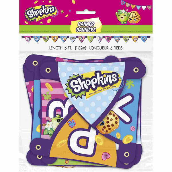 Shopkins Jointed Party Banner