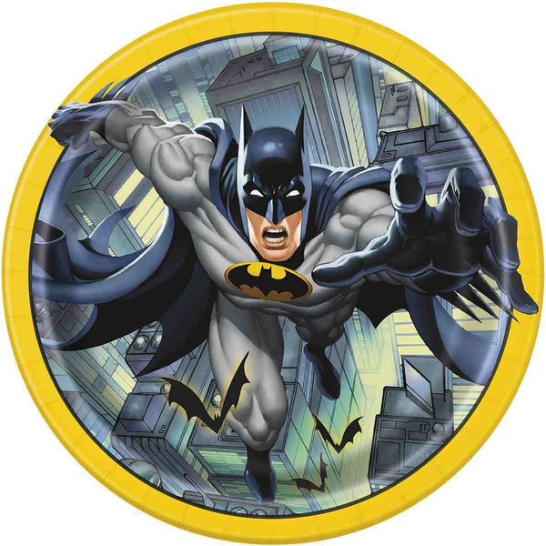 Batman 9 Inch Plates [8 Per Package] - ilovealma