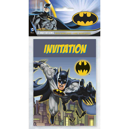 Batman Party Invitations [8 Per pack] - ilovealma