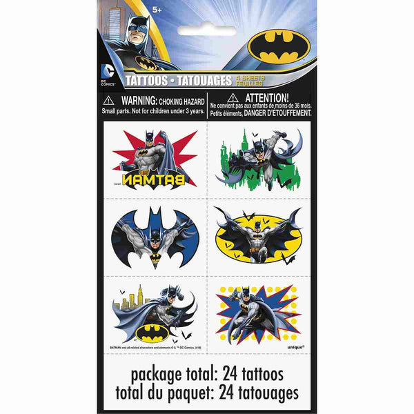 Batman Tattoo Sheets [4 Sheets] - ilovealma