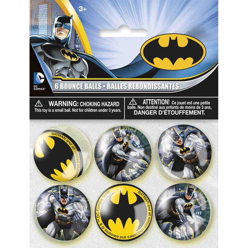 Batman Bounce Balls [6 Per Package] - ilovealma